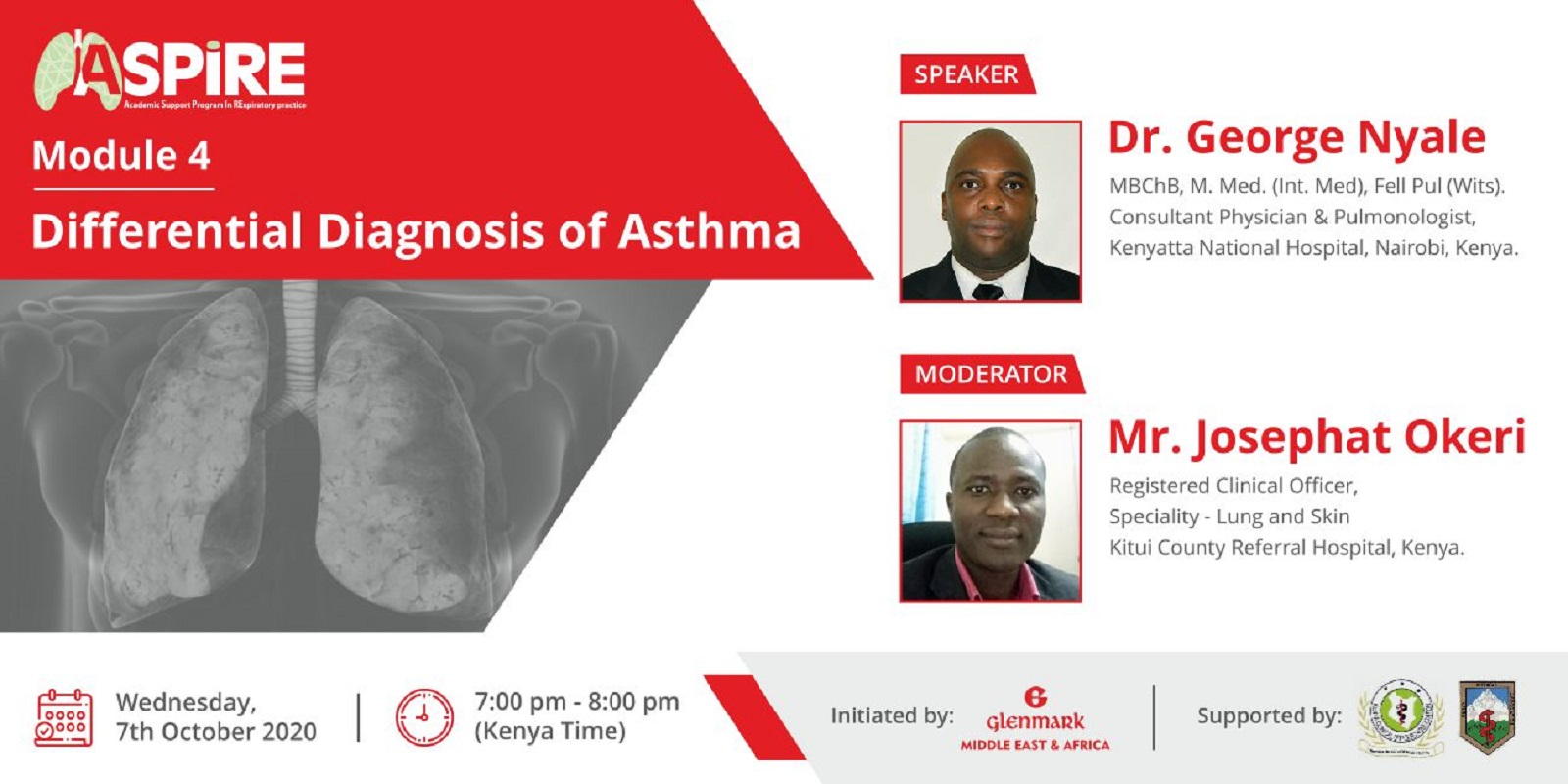 Differential diagnosis of asthma (Glenmark test)